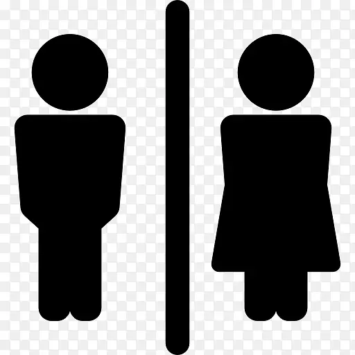 男、女厕所图标