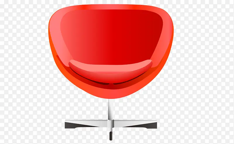 矢量3D红色椅子