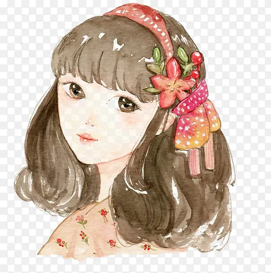 姑娘的自画像