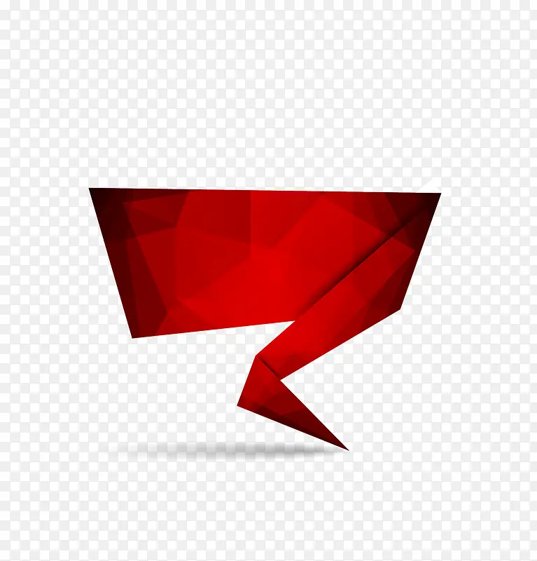 折纸红色对话框PNG图片素材下载_图片编号qpalaglg-免抠素材网