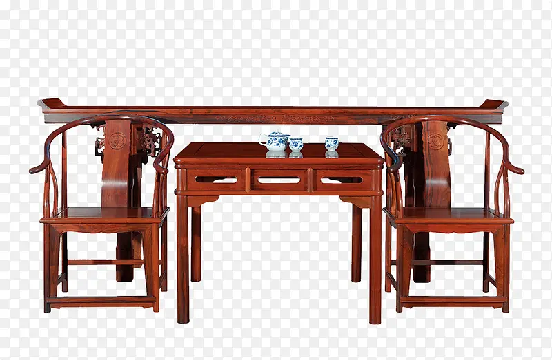 红木雕花桌椅