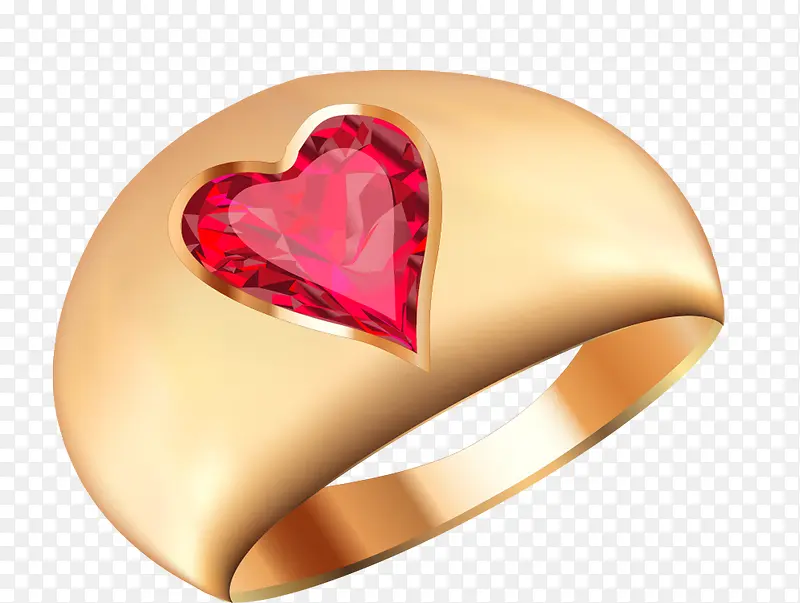 红宝石珠宝戒指