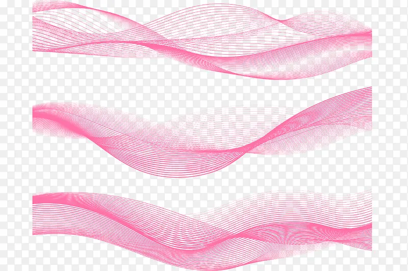 粉色科技波纹