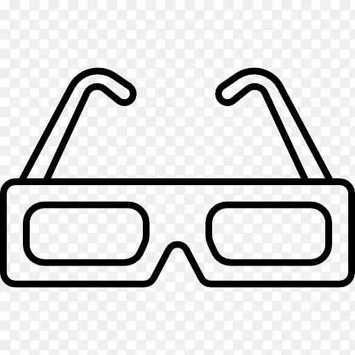 旧的3D眼镜图标