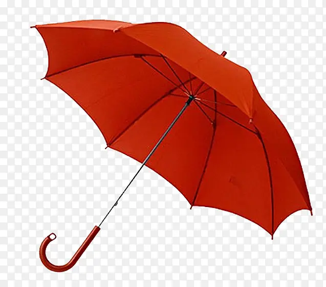 红色雨伞唯美意境图