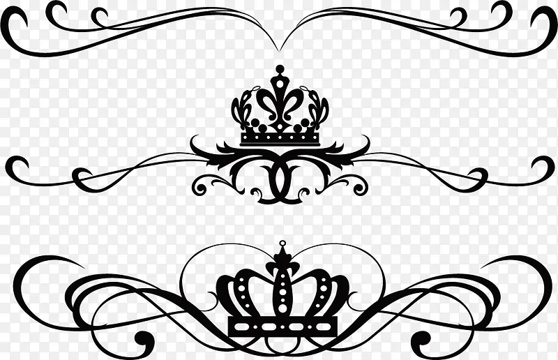 皇冠法式花纹