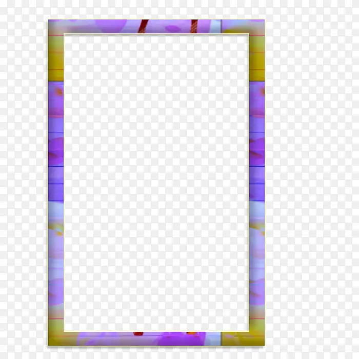 紫黄色相间相框