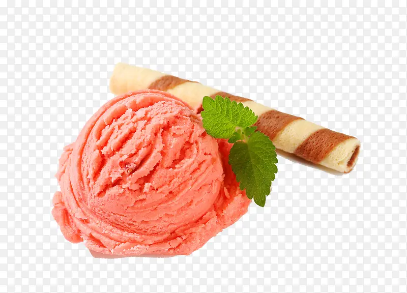 粉色冰淇淋球