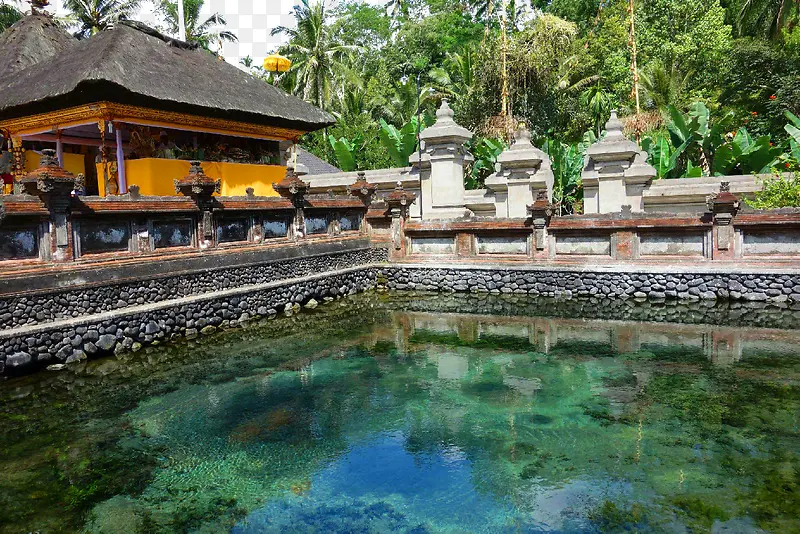 巴厘岛圣泉寺美景图片