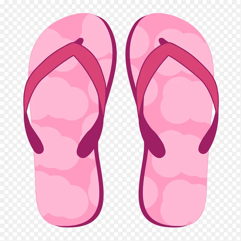 夏日粉色拖鞋