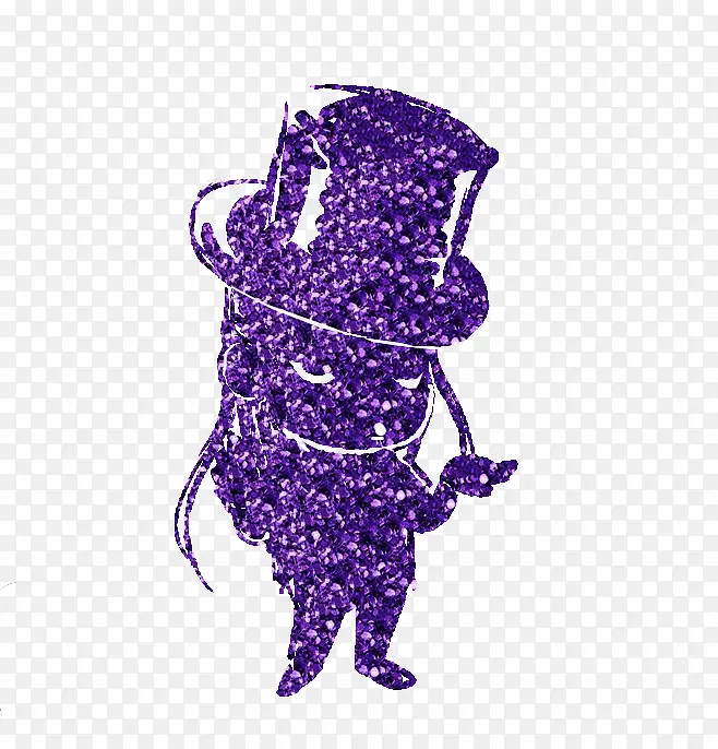 紫色卡通人物