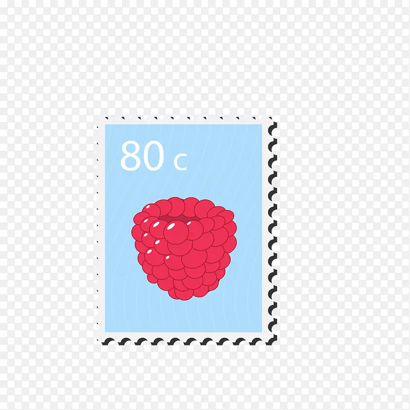 红色桑葚邮票