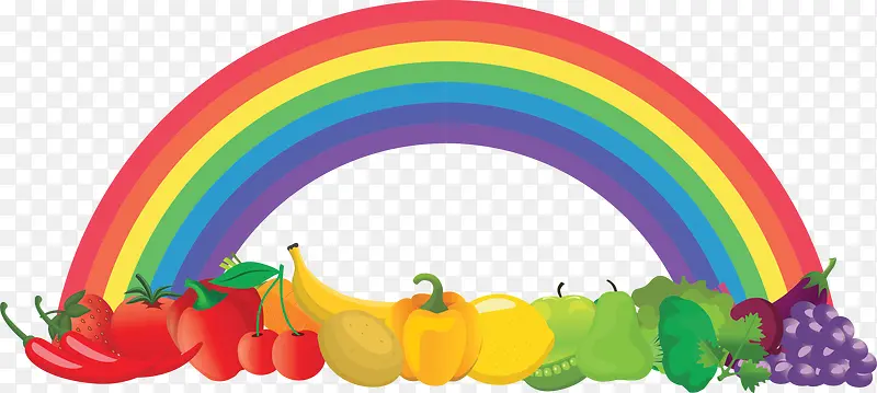 健康饮食彩虹食物