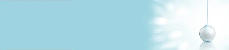 护肤品天蓝色清新背景banner