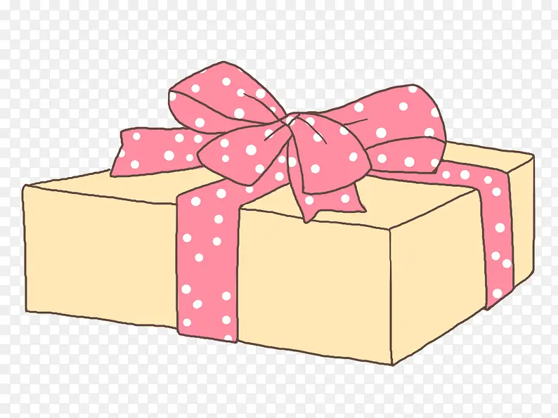 粉色丝带礼物盒素材图片
