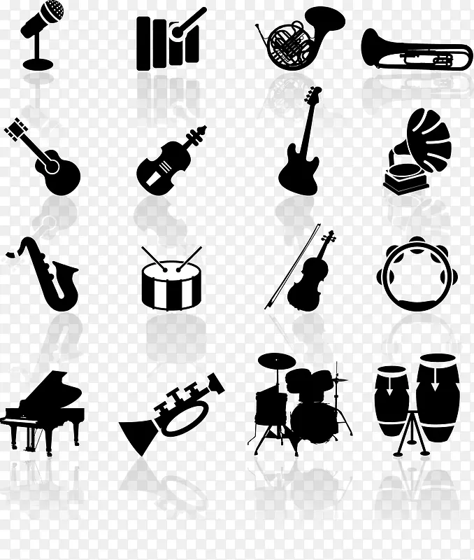 各种乐器的简图