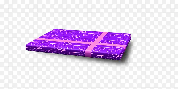 紫色礼物包装盒