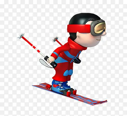 滑雪的小人