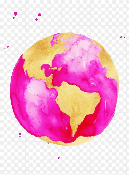 粉色地球
