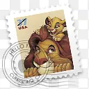 狮子邮票