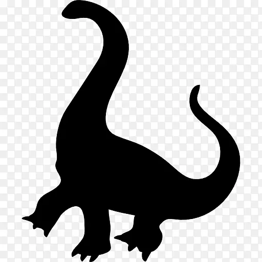 长颈巨龙的恐龙形状图标