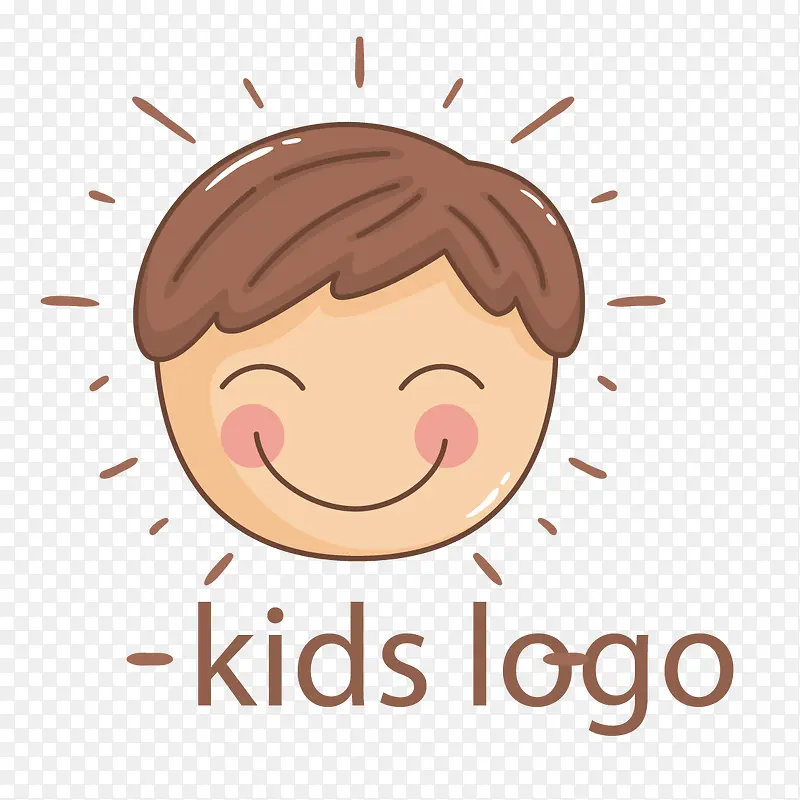 矢量小男孩logo