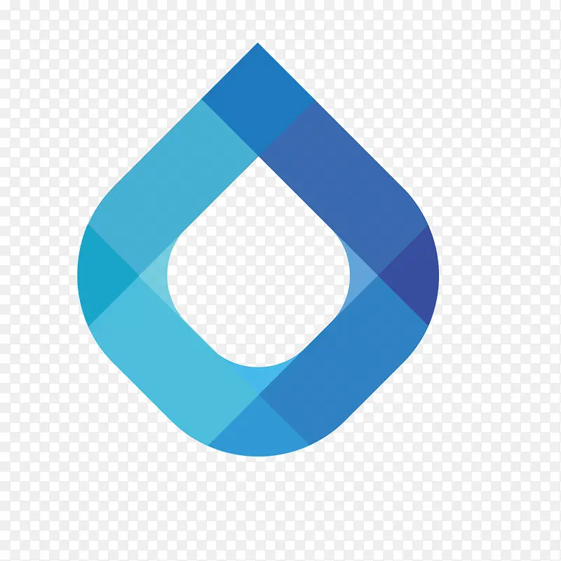 蓝色创意设计logo图案