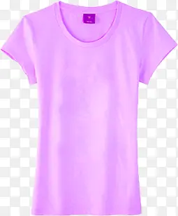 紫色夏日清凉纯棉T恤