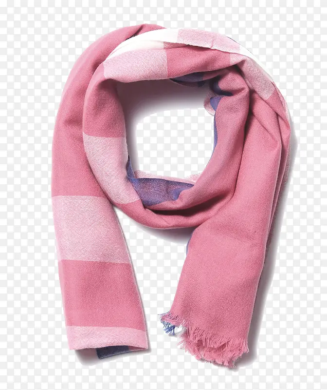 粉色围巾