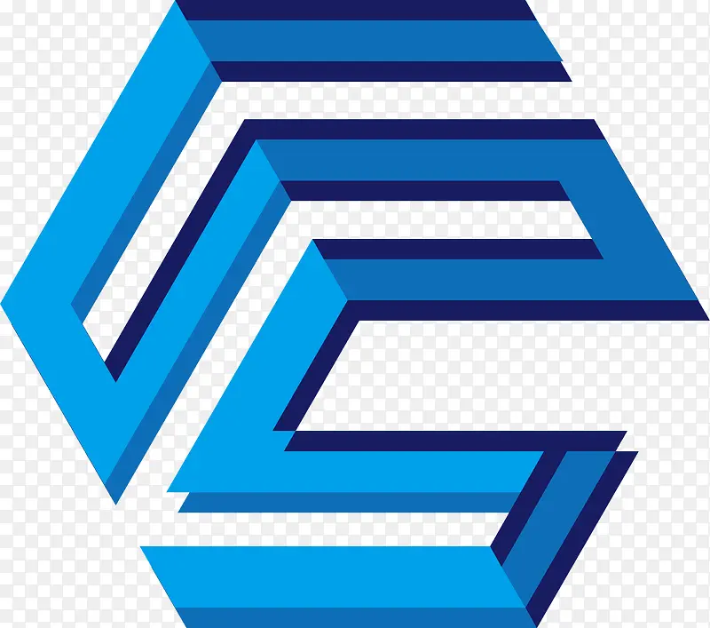 六边形商务logo