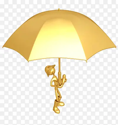 金色的伞