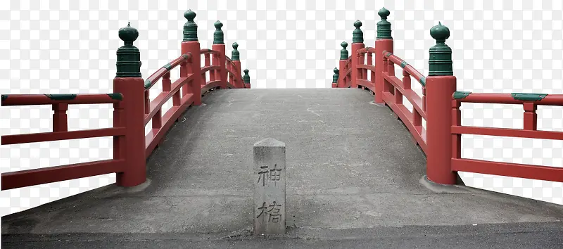 红色柱子桥