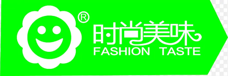 时尚美味绿色天然美食logo