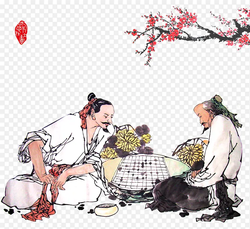 下棋素材