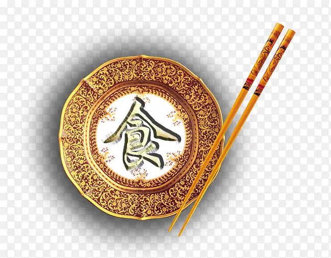 中国风盘子筷子