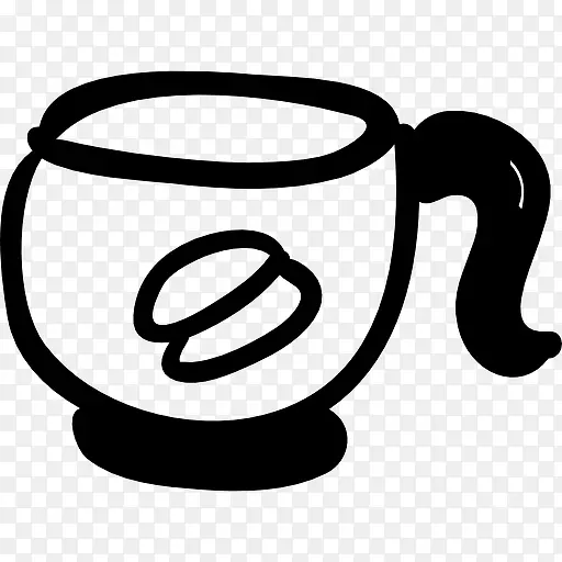咖啡杯手工符号图标