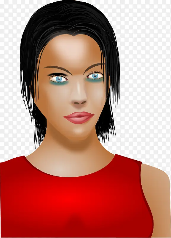 3d卡通女性人物素材图片
