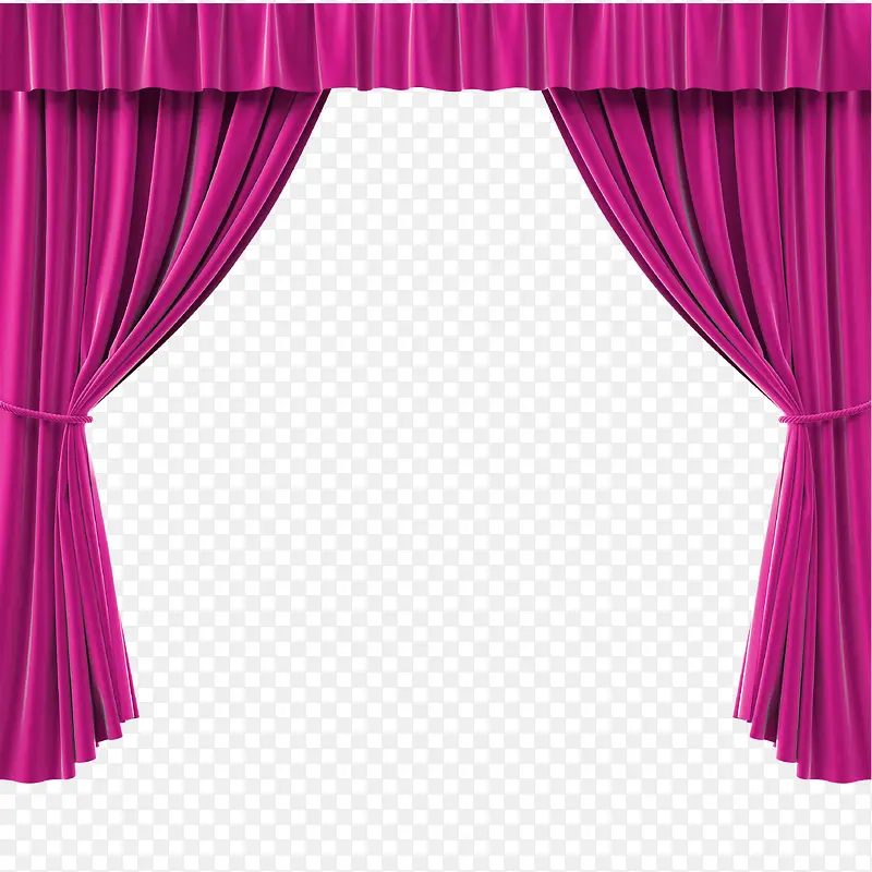 紫色舞台帷幕装饰边框