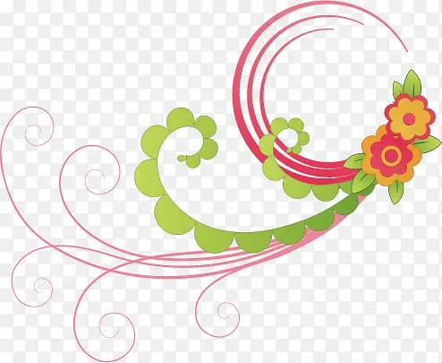 矢量中国风花纹