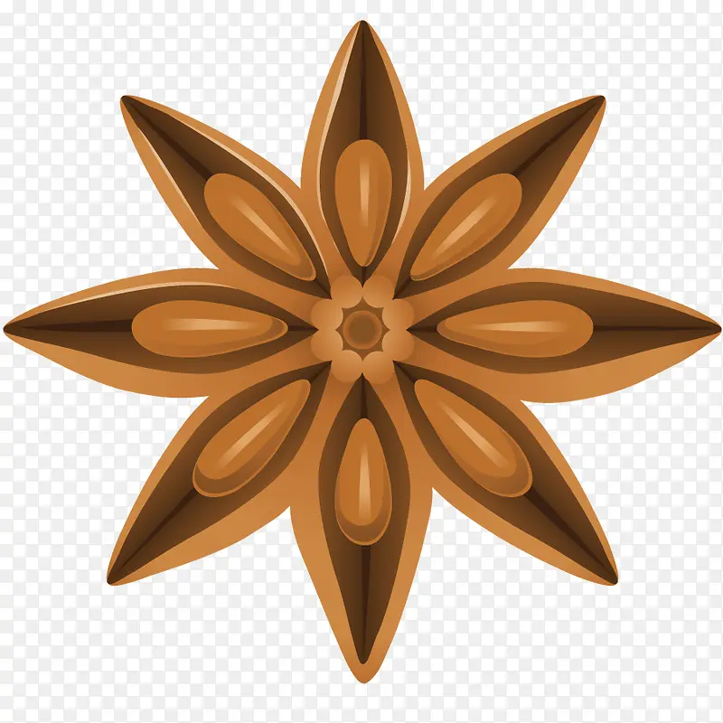 矢量调料花椒
