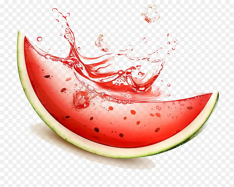 西瓜溅水图