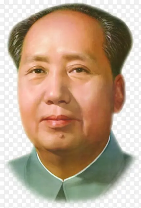 高清摄影手绘毛爷爷画像