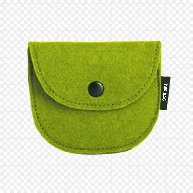 绿色扣子零钱包