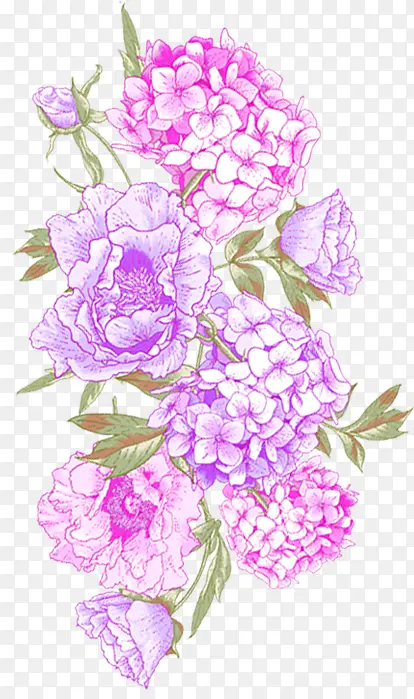 紫色田园风格花朵