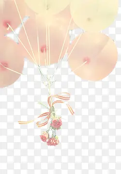 彩色鲜花气球