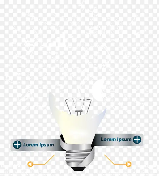矢量创意灯泡