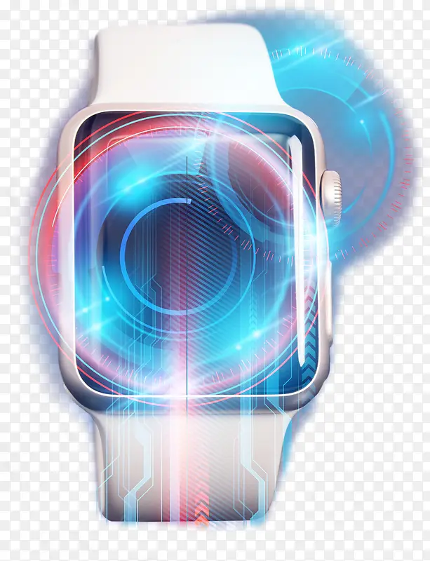 科技光感智能手表免抠素材