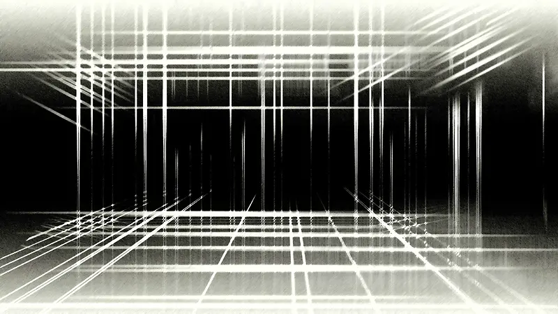 黑灰色线条抽象空间