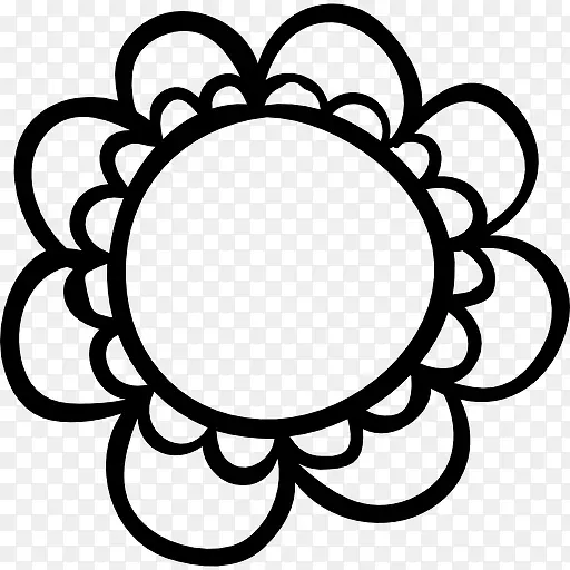 花的圆形花瓣图标