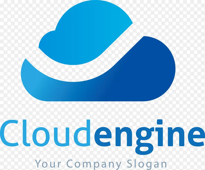 矢量蓝色创意logo设计图素材